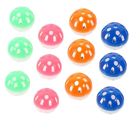 HOLIDYOYO 12Stücke Kauspielzeug Für Papageien Glockenbälle Für Vogelkäfige Interaktive Bissbälle Für Haustiere Fördert Bewegung Und Spaß HOLIDYOYO 12Stücke Kauspielzeug Für Papageien Glockenbälle Für Vogelkäfige Interaktive Bissbälle Für Haustiere Fördert Bewegung Und Spaß von HOLIDYOYO
