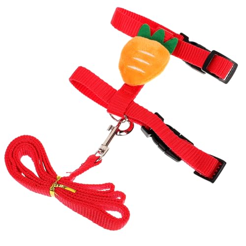 HOLIDYOYO 1Satz Geschirr und Leine Set Verstellbares Bequemes Hasengeschirr für Kleine Haustiere Wie Katzen Frettchen und Hamster Zubehör für HOLIDYOYO 1Satz Geschirr und Leine Set Verstellbares Bequemes Hasengeschirr für Kleine Haustiere Wie Katzen Frettchen und Hamster Zubehör für von HOLIDYOYO
