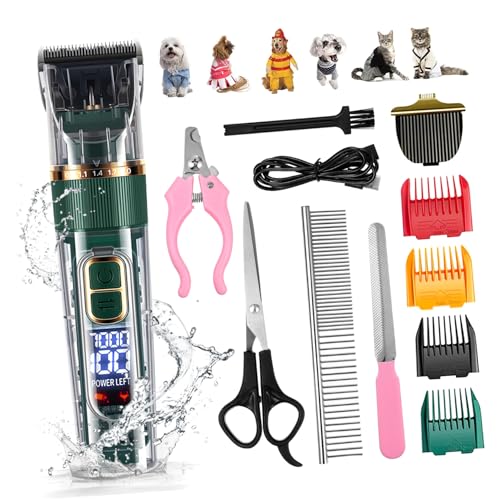 HOLIDYOYO 1Satz Haarschneidemaschine Für Haustiere Wiederaufladbarer Geräuscharmer Trimmer Teiliges Wasschbar Für Katzen Zubehör Für Einfache Anwendung von HOLIDYOYO