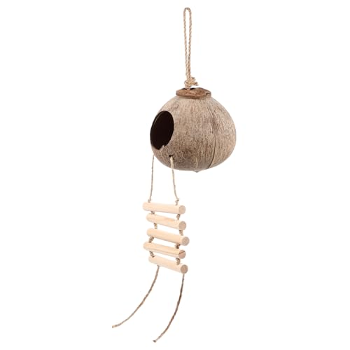HOLIDYOYO 1Satz Hängendes Vogelhaus aus Kokosnuss für Papageien Dekoratives Nest für Vielseitig Einsetzbar Langlebig und Tragbar für Vogelkäfige und Haustier Zubehör HOLIDYOYO 1Satz Hängendes Vogelhaus aus Kokosnuss für Papageien Dekoratives Nest für Vielseitig Einsetzbar Langlebig und Tragbar für Vogelkäfige und Haustier Zubehör von HOLIDYOYO