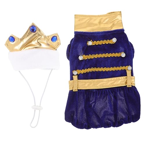 HOLIDYOYO 1Satz Haustier Cosplay Kostüm Für Halloween Stilvolle Hundekleidung Mit Kopfschmuck Süßes Und Lustiges Outfit Für Katzen Für Partys Und Besondere Anlässe von HOLIDYOYO