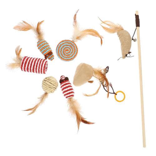 HOLIDYOYO 1Satz Katzenspielzeug Teilig Interaktives für Katzen Lustige Katzenminze Zauberstäbe und Faserbälle Fördert Spielverhalten und Beißverhalten HOLIDYOYO 1Satz Katzenspielzeug Teilig Interaktives für Katzen Lustige Katzenminze Zauberstäbe und Faserbälle Fördert Spielverhalten und Beißverhalten von HOLIDYOYO