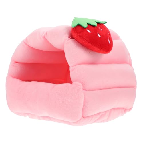 HOLIDYOYO 1Stück Hamsterhaus Aus Baumwolle Warm Und Tragbar Für Kleintiere Pinkes Design Für Hamster Meerschweinchen Und Ähnliche Haustiere von HOLIDYOYO