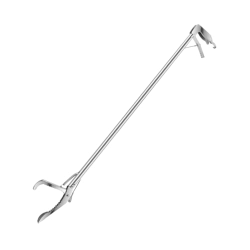 HOLIDYOYO Selbstsichernder Schlangenhaken Aus Haken Mit Langem Griff Schlangenfaenger Aus Hochwertigem Material Rostfrei Zange Für Schlangen Silber HOLIDYOYO Selbstsichernder Schlangenhaken Aus Haken Mit Langem Griff Schlangenfaenger Aus Hochwertigem Material Rostfrei Zange Für Schlangen Silber von HOLIDYOYO