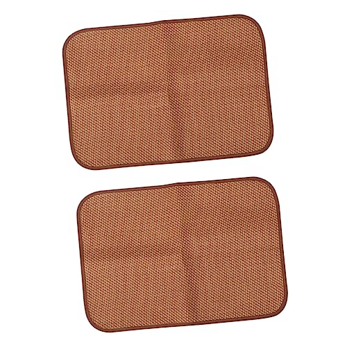 HOLIDYOYO 2 STÜCK Teiliges Hundematten aus Atmungsaktivem Rattan und Kühlende Sommermatte für Haustierbett Waschbare Langlebige Kühlunterlage für Kleine und Mittlere Hunde Braun HOLIDYOYO 2 STÜCK Teiliges Hundematten aus Atmungsaktivem Rattan und Kühlende Sommermatte für Haustierbett Waschbare Langlebige Kühlunterlage für Kleine und Mittlere Hunde Braun von HOLIDYOYO
