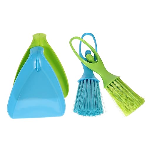 HOLIDYOYO 2 Sätze Mini Kehrset für Käfigreinigung Set mit Staubschaufel und Bürste Kompakt Ergonomisch Leicht zu Reinigen Geeignet für Meerschweinchen Hamster Kaninchen und Zufällige Farbe von HOLIDYOYO