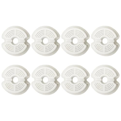 HOLIDYOYO 2 Sätze Pet Fountain Filter Ersatzfilter Rund mit Aussparung Langlebiger Abs Filter für Trinkbrunnen Katze und Hund Entfernt Haare Schmutz Gerüche Verbessert Wasserqualität von HOLIDYOYO