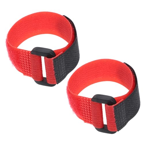 HOLIDYOYO 2 Stück Anti-Verhaken-Hahnhalsband Hahn Krähe Kragen Gürtel Hühnerhalsgurte krähender Kragenhahn Geflügelkragen Anti-Lärm-Hühnerhalsbänder Hahn- gegen Krähen Nylon rot von HOLIDYOYO