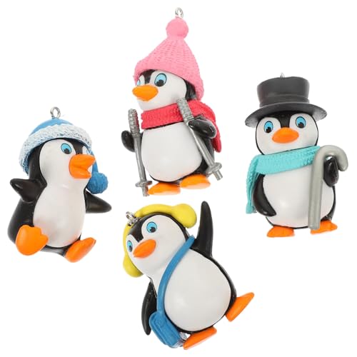HOLIDYOYO 2 Stück Dekorative Schwimmende Pinguin Figuren Aquarium Ornament Langlebig Sicher Wasserfest Naturgetreue Gestaltung als Aquarium Deko und Geschenk für Fischliebhaber von HOLIDYOYO