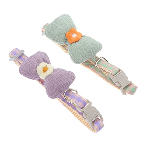 HOLIDYOYO 2 Stück Einstellbares Katzenhalsband Blumenmuster Polyester Dekorative Schleife Atmungsaktiv und Bequem für Haustierpartys Sicher und Langlebig HOLIDYOYO 2 Stück Einstellbares Katzenhalsband Blumenmuster Polyester Dekorative Schleife Atmungsaktiv und Bequem für Haustierpartys Sicher und Langlebig von HOLIDYOYO