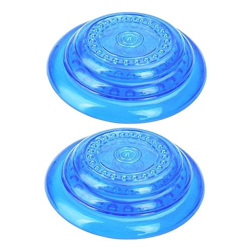 HOLIDYOYO 2 Stück Haustier- Hundespielzeug Fliegende Scheibe für Welpe hundespiele Dog Spiele Dog Toy Hund Fliegende Scheibe Haustier Fliegende Scheibe Blue von HOLIDYOYO