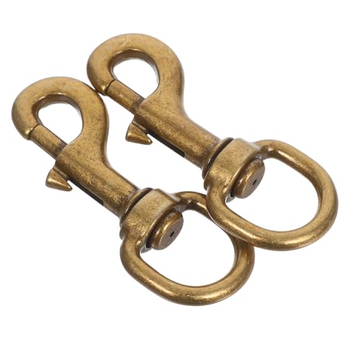 HOLIDYOYO 2 Stück Hundehalsband Haken mit Drehgelenk Traction Rope Buckle für Haustiere für Hunde und Katzen Bronze Legierung Vielseitiges Zubehör für Schlüsselanhänger HOLIDYOYO 2 Stück Hundehalsband Haken mit Drehgelenk Traction Rope Buckle für Haustiere für Hunde und Katzen Bronze Legierung Vielseitiges Zubehör für Schlüsselanhänger von HOLIDYOYO
