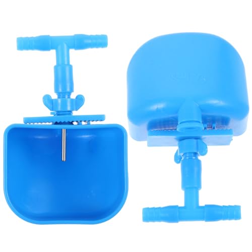HOLIDYOYO 2 Stück Kaninchen-wasserbrunnen Haustier Automatisch Wasserspender Heu Wurf Wellensittich-futterspender Coop Isoliert Hamster Wasserflaschen Käfig Deckel Hydro Blue Plastik von HOLIDYOYO