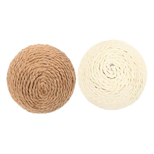 HOLIDYOYO 2 Stück Katze Sisalkugel anregend Katzenspielzeug für Wohnungskatzen Kratzen Übung drinnen groß interaktives katzenspielzeug katzenball Katzenbedarf Kratzball für Kätzchen Hanfseil HOLIDYOYO 2 Stück Katze Sisalkugel anregend Katzenspielzeug für Wohnungskatzen Kratzen Übung drinnen groß interaktives katzenspielzeug katzenball Katzenbedarf Kratzball für Kätzchen Hanfseil von HOLIDYOYO