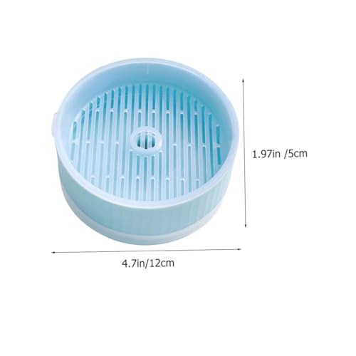 HOLIDYOYO 2 Stück Katzengras Pflanzboxen aus Soillose Hydroponik Praktische Haushaltsanwendung Leicht und Langlebig zur Haarballenreinigung und Katzenpflege Farbe Blau von HOLIDYOYO