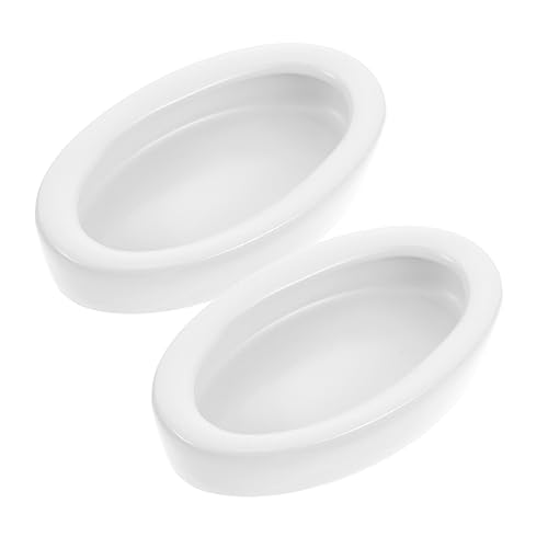 HOLIDYOYO 2 Stück Keramik Reptilien Wasserschale Oval Futter und Trinkschale mit Einwärtskanten Flucht Design Für Eidechsen Gecko Hornfrösche und Schildkröten Terrarienzubehör HOLIDYOYO 2 Stück Keramik Reptilien Wasserschale Oval Futter und Trinkschale mit Einwärtskanten Flucht Design Für Eidechsen Gecko Hornfrösche und Schildkröten Terrarienzubehör von HOLIDYOYO