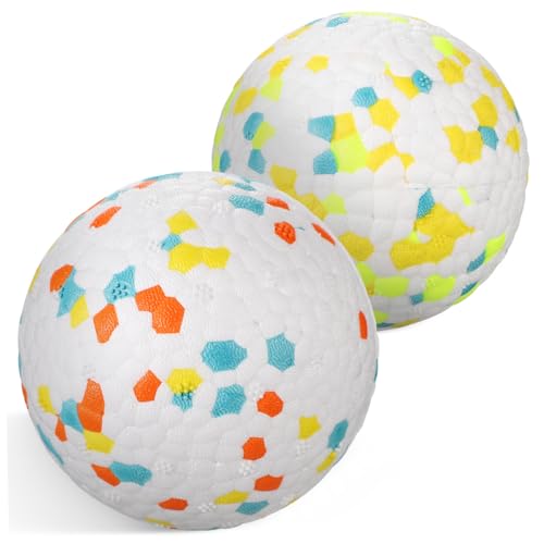 HOLIDYOYO 2 Stück Langlebige Hundekauspielzeuge Bunte Widerstandsfähige Popcorn Bälle Interaktive Beißspielzeuge zur Zahnpflege und Bewegung Geeignet für Kleine bis Große Hunde HOLIDYOYO 2 Stück Langlebige Hundekauspielzeuge Bunte Widerstandsfähige Popcorn Bälle Interaktive Beißspielzeuge zur Zahnpflege und Bewegung Geeignet für Kleine bis Große Hunde von HOLIDYOYO