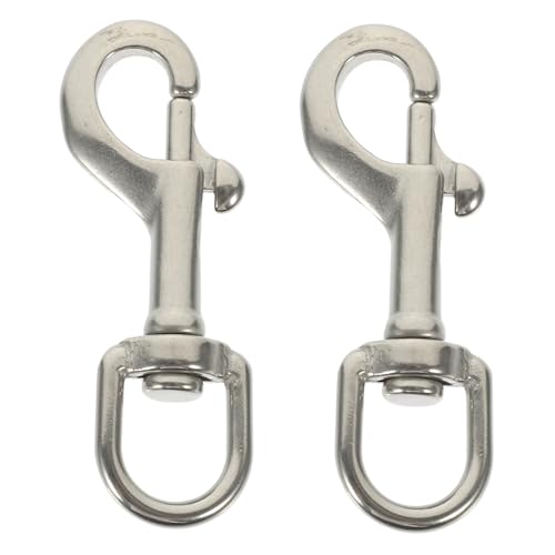 HOLIDYOYO 2 Stück Teiliges Edelstahl Karabinerhaken Robuster Wirbel Schnapphaken für Tauchen Haustier Schleppleine Drehbarer Einzelner Bolzenverschluss Karabiner für Vielseitige Nutzung HOLIDYOYO 2 Stück Teiliges Edelstahl Karabinerhaken Robuster Wirbel Schnapphaken für Tauchen Haustier Schleppleine Drehbarer Einzelner Bolzenverschluss Karabiner für Vielseitige Nutzung von HOLIDYOYO