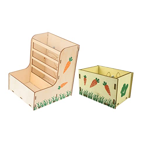 HOLIDYOYO 2 Stück Teiliges Futterset für Kleine Haustiere Stabile Holzhalterung Platzsparender Heuraufe und für Kaninchen Meerschweinchen Chinchilla Langlebig und Einfach zu Reinigen HOLIDYOYO 2 Stück Teiliges Futterset für Kleine Haustiere Stabile Holzhalterung Platzsparender Heuraufe und für Kaninchen Meerschweinchen Chinchilla Langlebig und Einfach zu Reinigen von HOLIDYOYO
