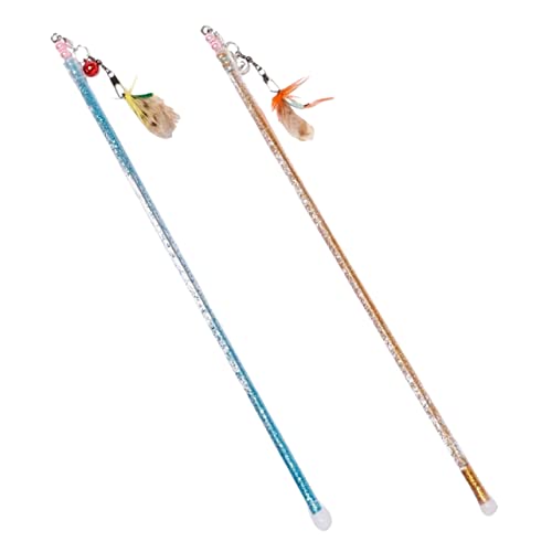 HOLIDYOYO 2 Stück Teiliges Katzenspielzeug Interaktiver Katzenstab mit Beweglichem Fluginsekt für Indoor Katzen Fördert Bewegung und Stressabbau Geeignet für Kätzchen und Ausgewachsene HOLIDYOYO 2 Stück Teiliges Katzenspielzeug Interaktiver Katzenstab mit Beweglichem Fluginsekt für Indoor Katzen Fördert Bewegung und Stressabbau Geeignet für Kätzchen und Ausgewachsene von HOLIDYOYO