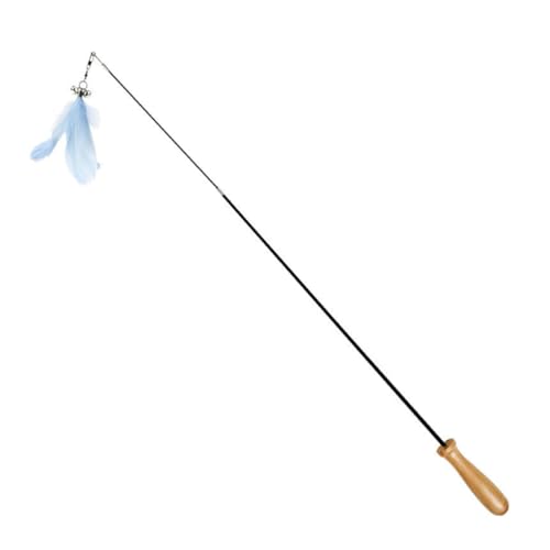 HOLIDYOYO 2 Stück Teiliges Katzenspielzeug mit Holzgriff Ausziehbarer Carbonfaser Katzenteaser Interaktiver Pet Teasing Stick Blau für Kätzchen HOLIDYOYO 2 Stück Teiliges Katzenspielzeug mit Holzgriff Ausziehbarer Carbonfaser Katzenteaser Interaktiver Pet Teasing Stick Blau für Kätzchen von HOLIDYOYO