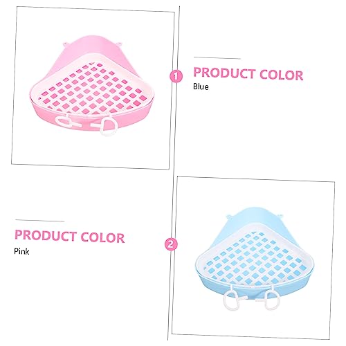 HOLIDYOYO 2 Stück Teiliges Kleintier Toiletten Dreieckig Abnehmbar für Meerschweinchen Kaninchen Hamster rutschfest Langlebig mit Doppellagigem Design für Bessere Hygiene von HOLIDYOYO