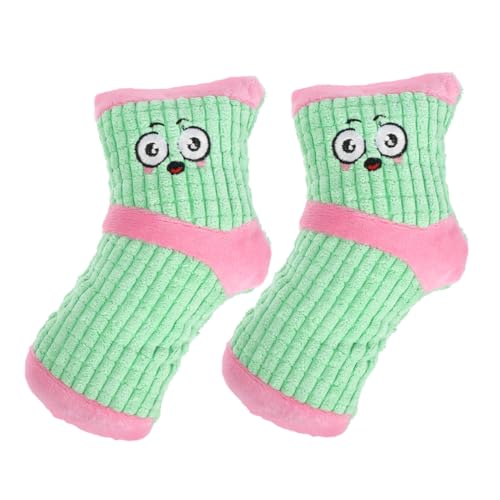 HOLIDYOYO 2 Stück Teiliges Plüsch Hundespielzeug im Socken Design Quietschend Interaktiv Beißfest für Welpen zur Zahnreinigung und Beschäftigung Fördert Aktivität und Spielsinn HOLIDYOYO 2 Stück Teiliges Plüsch Hundespielzeug im Socken Design Quietschend Interaktiv Beißfest für Welpen zur Zahnreinigung und Beschäftigung Fördert Aktivität und Spielsinn von HOLIDYOYO