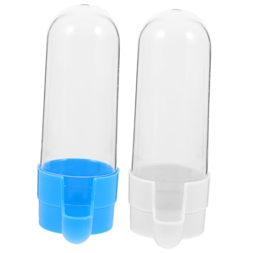 HOLIDYOYO 2 Stück Vogelkäfig Futter und Wasserspender Automatische Futterschale und Trinkbrunnen Verstellbar für Papageien Wellensittiche und Andere Vögel Befestigbar von HOLIDYOYO