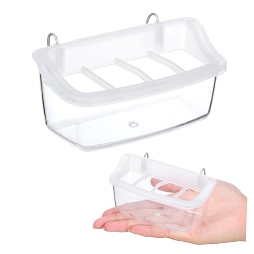 HOLIDYOYO 2 Stück Vogelkäfig Futternapf aus Robustem Kunststoff Transparente Fach Futterbehälter für Papageien und Kleine Vögel Auslaufsicheres Futterspender für Outdoor Vogelkäfige HOLIDYOYO 2 Stück Vogelkäfig Futternapf aus Robustem Kunststoff Transparente Fach Futterbehälter für Papageien und Kleine Vögel Auslaufsicheres Futterspender für Outdoor Vogelkäfige von HOLIDYOYO