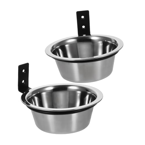 HOLIDYOYO 2 Stück Wandmontierte Hundeschüsseln Erhöhte Futter und Wassernäpfe Stabile und Komfortable Wandhalterung Platzsparendes Design für Gesunde Fütterung von Welpen und Erwachsenen von HOLIDYOYO