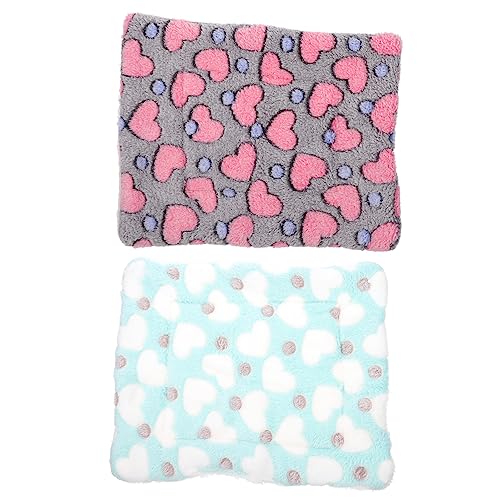 HOLIDYOYO 2Stücke Hamstermatte Für Meerschweinchen Chinchillas Und Hamster Warmes Haustierbett Aus Weichem Fleece Für Winter von HOLIDYOYO