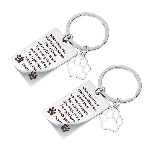 HOLIDYOYO 2Stücke Haustier Memorial Schlüsselanhänger Erinnerung Schlüsselhalter Gedenkgeschenk für Tierbesitzer Taschen und Schlüsselbund Tragbar HOLIDYOYO 2Stücke Haustier Memorial Schlüsselanhänger Erinnerung Schlüsselhalter Gedenkgeschenk für Tierbesitzer Taschen und Schlüsselbund Tragbar von HOLIDYOYO