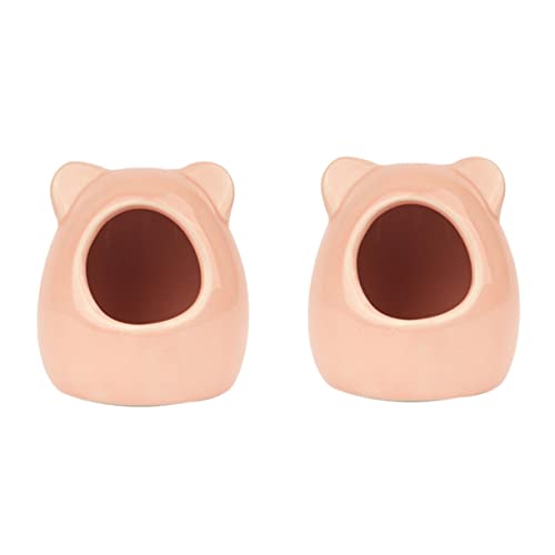 HOLIDYOYO 2Stücke Keramik Hamsternest Für Kleine Haustiere Kühlnest Aus Hochwertigem Material Für Hamster Chinchilla Und Andere Kleintiere Zu Reinigen von HOLIDYOYO