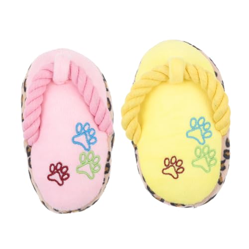 HOLIDYOYO 2Stücke Plüsch Pack Weiche Kauspielzeuge Slipper Form Langlebig Und Beißfest Für Welpen Fördert Spielerisches Kauen HOLIDYOYO 2Stücke Plüsch Pack Weiche Kauspielzeuge Slipper Form Langlebig Und Beißfest Für Welpen Fördert Spielerisches Kauen von HOLIDYOYO