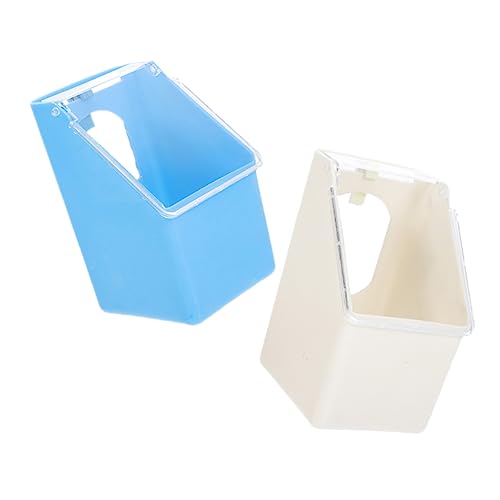 HOLIDYOYO 2Stücke Tauben Fütterungsbehälter Kunststoff Futterbox Mit Deckel Für Kleine Praktische Fütterungsschale Für Tauben Für Vogelbesitzer Und Tiergeschäfte von HOLIDYOYO