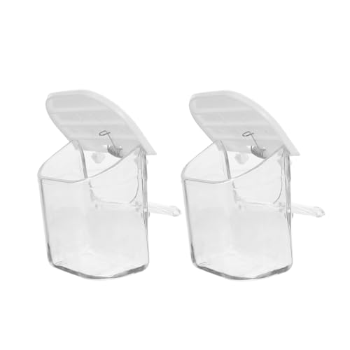 HOLIDYOYO 2pcs Vogelkäfig Fütterung Hülle Schutz Lebensmittel Und Wasserfuttermittel Ideal Für Papageien Tauben Einfache Reinigung Von Vogelkäfigversorgung Praktischer Vogelkäfig -Feeder von HOLIDYOYO