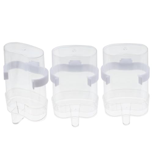 HOLIDYOYO 3Stücke Automatische Vogel Trinkschalen Aus Kunststoff Transparente Wasserspender Für Vogelkäfige Für Wellensittiche Und Andere von HOLIDYOYO