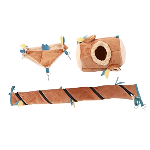 HOLIDYOYO 3Stücke Hamster Hängematte Natürliche Stil Haustier Für Käfig Verstecken Und Entspannen Für Wohlbefinden Und Gesundheit Kleinen von HOLIDYOYO