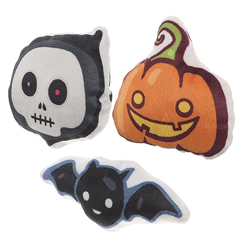 HOLIDYOYO 3Stücke Kreatives Halloween Katzenspielzeug Aus Plüsch Teiliges Kürbis Fledermaus Skelett Interaktive Haltbare Spielzeuge Für Katzen Und Kauen HOLIDYOYO 3Stücke Kreatives Halloween Katzenspielzeug Aus Plüsch Teiliges Kürbis Fledermaus Skelett Interaktive Haltbare Spielzeuge Für Katzen Und Kauen von HOLIDYOYO