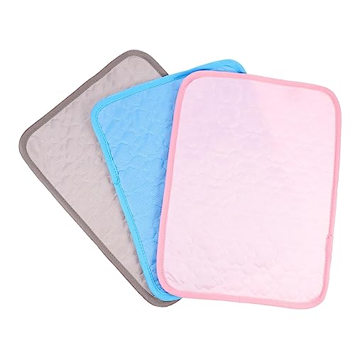 HOLIDYOYO 3Stücke Kühlkissen für Kleintiere Teiliges für Hamster und Meerschweinchen Wasserabweisend und Waschbar für Sommermonate Kratzfest und Hautfreundlich von HOLIDYOYO