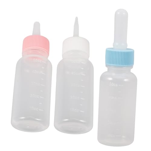 HOLIDYOYO 3Stücke Neugeborenen Milchflasche für Kätzchen und Welpen Futterspender für Kleintiere Wie Hamster Handhaben Sicher und Langlebig von HOLIDYOYO