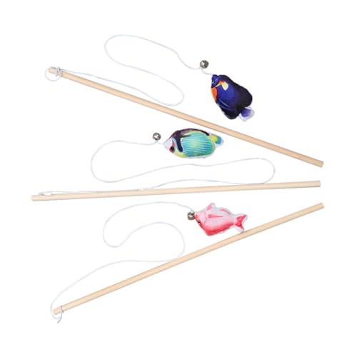 HOLIDYOYO 3Stücke Teiliges Katzenspielzeug Mit Glocken Interaktive Katzenminze Teaser Sticks Für Kätzchen Langlebig Für Bindung Zu Haustieren HOLIDYOYO 3Stücke Teiliges Katzenspielzeug Mit Glocken Interaktive Katzenminze Teaser Sticks Für Kätzchen Langlebig Für Bindung Zu Haustieren von HOLIDYOYO