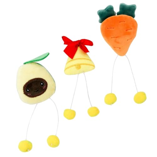 HOLIDYOYO 3Stücke Tragbares Kätzchenspielzeug Mit Katzenminze Avocado Glocke Für Interaktive Spielstunden Zur Stressreduktion Und Ihrer von HOLIDYOYO