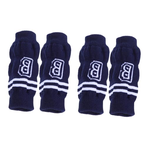 HOLIDYOYO 4 Stück Atmungsaktive Gestrickte Hund Ellbogen Schützer Weiche Elastische Beinsocken Langlebiger Knieschutz für Haustiere Bequem Hautfreundlich Pflegeleicht für Kleine bis HOLIDYOYO 4 Stück Atmungsaktive Gestrickte Hund Ellbogen Schützer Weiche Elastische Beinsocken Langlebiger Knieschutz für Haustiere Bequem Hautfreundlich Pflegeleicht für Kleine bis von HOLIDYOYO