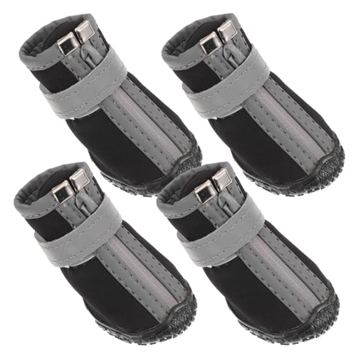 HOLIDYOYO 4 Stück Haustierschuhe, wasserdichte Hundeschuhe, Hunde-reißverschluss-Stiefel, Outdoor-fußabdeckungen, Größe 2 HOLIDYOYO 4 Stück Haustierschuhe, wasserdichte Hundeschuhe, Hunde-reißverschluss-Stiefel, Outdoor-fußabdeckungen, Größe 2 von HOLIDYOYO