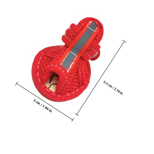 HOLIDYOYO 4 Stück Teiliges Atmungsaktive Hundeschuhe mit Rutschfester Sohle Verstellbar und Schützend für Welpen und Kleine Hunde für Sommer Outdoor und Heiße Untergründe HOLIDYOYO 4 Stück Teiliges Atmungsaktive Hundeschuhe mit Rutschfester Sohle Verstellbar und Schützend für Welpen und Kleine Hunde für Sommer Outdoor und Heiße Untergründe von HOLIDYOYO