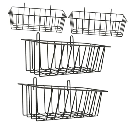HOLIDYOYO 4 Stück Teiliges Kaninchen Heuraufe aus Metall Stabiler Futterhalter für Kleintiere Wie Meerschweinchen und Hamster Glatte Oberfläche frei von Graten Einfache Befestigung im Käfig von HOLIDYOYO