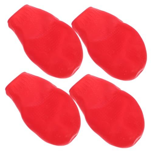 HOLIDYOYO 4 Stück wasserdichte Hundeschuhe Rot rutschfeste Langlebige Outdoor Pfotenschützer für Katzen und Hunde Schmutzabweisende Einfache Ausziehbarkeit Schutz vor Nässe und Rauen HOLIDYOYO 4 Stück wasserdichte Hundeschuhe Rot rutschfeste Langlebige Outdoor Pfotenschützer für Katzen und Hunde Schmutzabweisende Einfache Ausziehbarkeit Schutz vor Nässe und Rauen von HOLIDYOYO