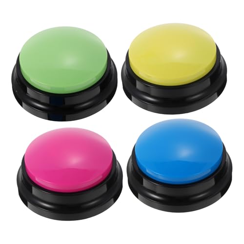 HOLIDYOYO 4Stücke Interaktive Sprech Taste Teiliges Trainingsspielzeug Für Welpen Fördert Kommunikation Geistige Stimulation Langlebiges Material Batterie Für Aller von HOLIDYOYO