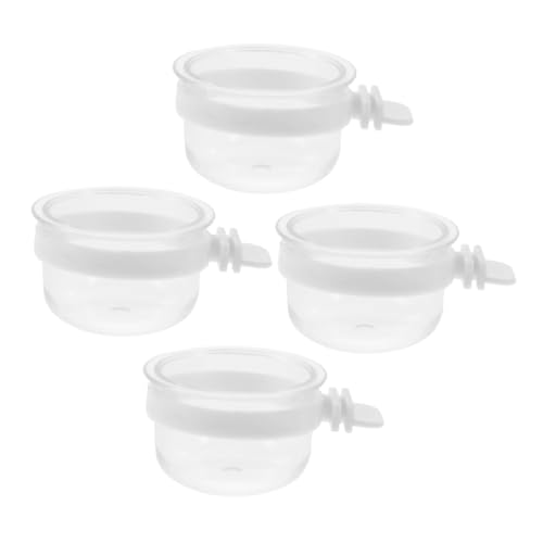 HOLIDYOYO 4Stücke Papageien Futternapf aus Hängende Futter und Wasserschalen für Langlebig für Papageien Nymphensittiche und Kanarienvögel von HOLIDYOYO